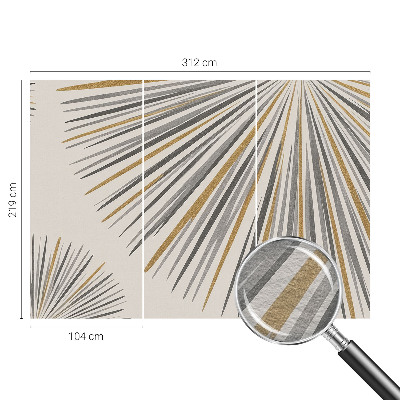 Fototapeta na míru do ložnice Geometrické vějíře