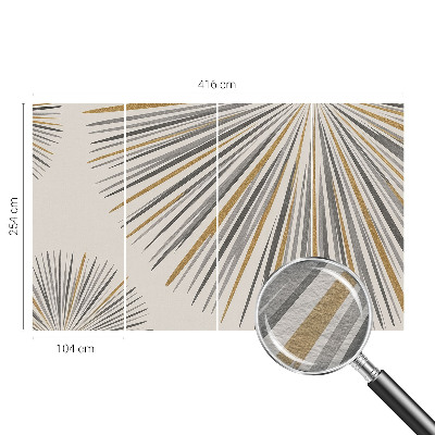 Fototapeta na míru do ložnice Geometrické vějíře