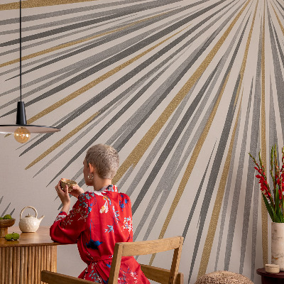 Fototapeta na míru do ložnice Geometrické vějíře