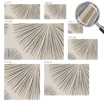 Fototapeta na míru do ložnice Geometrické vějíře