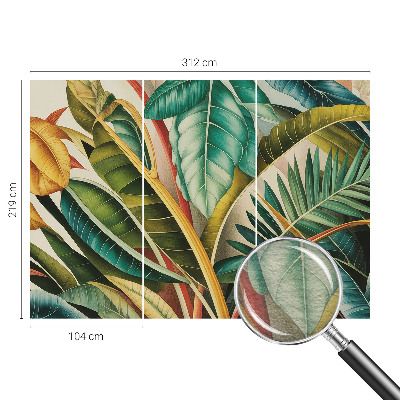 Fotografická tapeta na vliesu Exotické listy