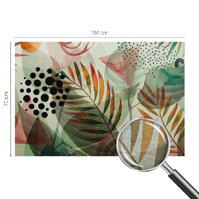 Vliesová fototapeta s potiskem Abstraktní listy