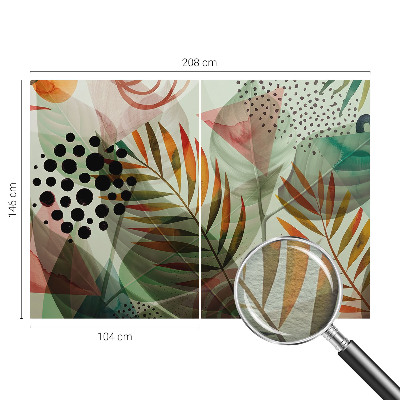 Vliesová fototapeta s potiskem Abstraktní listy