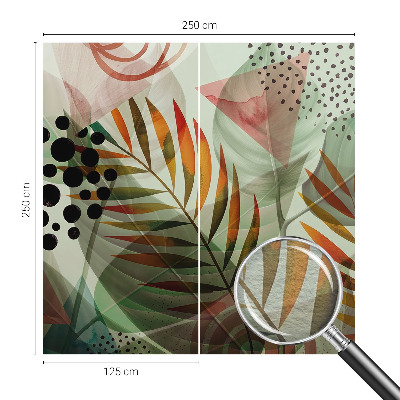 Vliesová fototapeta s potiskem Abstraktní listy