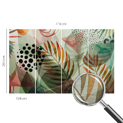 Vliesová fototapeta s potiskem Abstraktní listy