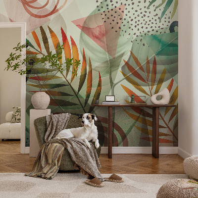 Vliesová fototapeta s potiskem Abstraktní listy