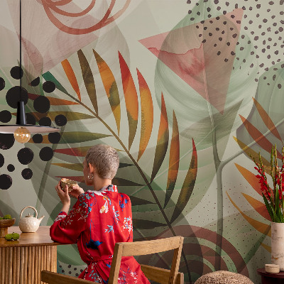 Vliesová fototapeta s potiskem Abstraktní listy