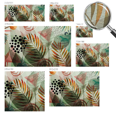 Vliesová fototapeta s potiskem Abstraktní listy