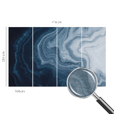 Vliesová fototapeta pro děti Modré vlny