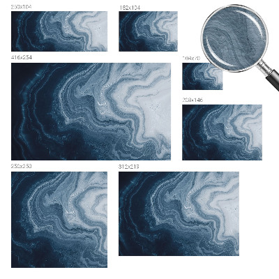 Vliesová fototapeta pro děti Modré vlny