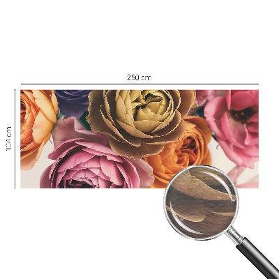 Fototapeta s potiskem na vliesu Barevné růže