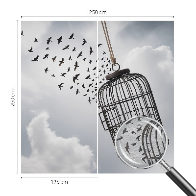 Vliesová fototapeta do ložnice Létající ptáci