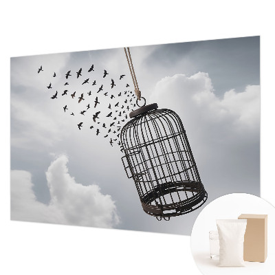 Vliesová fototapeta do ložnice Létající ptáci