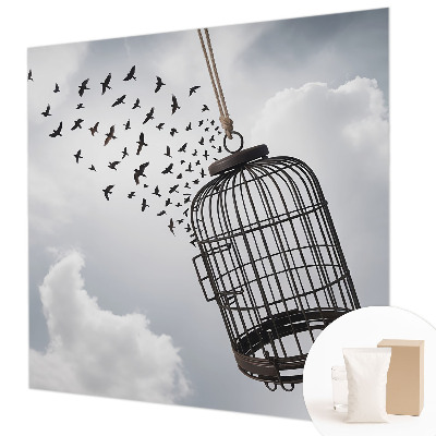 Vliesová fototapeta do ložnice Létající ptáci