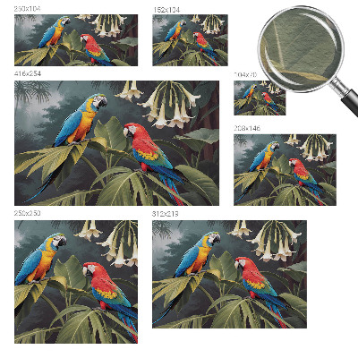 Fototapeta na stěnu Barevní papoušci