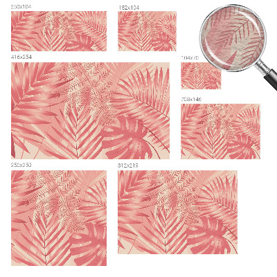 Vliesová fototapeta pro děti Tropické listy