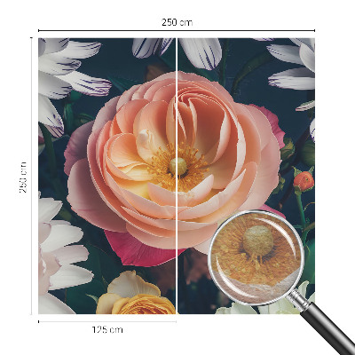 Fototapeta s potiskem na vliesu Květinová harmonie