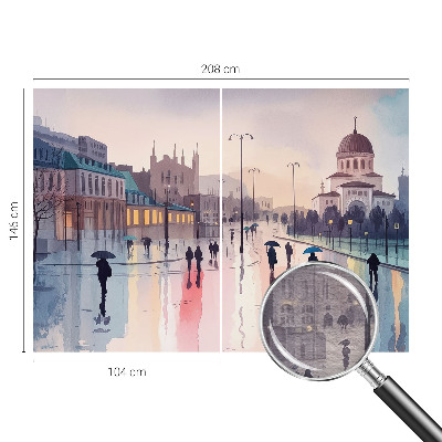 Fototapeta na stěnu Deštivá procházka