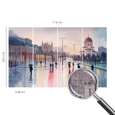 Fototapeta na stěnu Deštivá procházka
