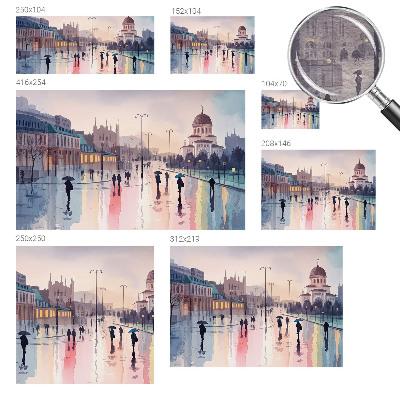 Fototapeta na stěnu Deštivá procházka