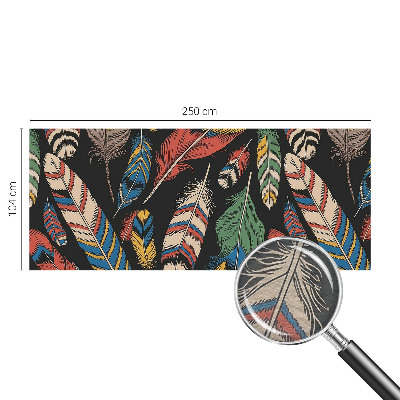 Fototapeta s potiskem na vliesu Barevné peří