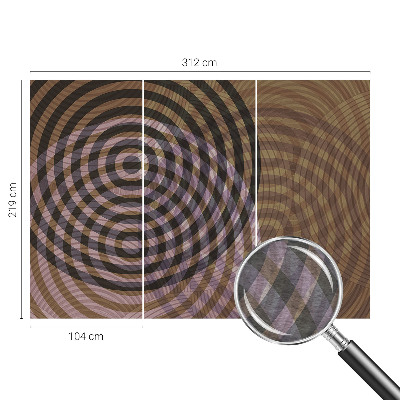 Fototapeta na míru do obýváku Hypnotizující kruhy