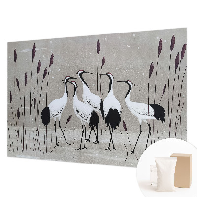 Vliesová fototapeta pro děti Hejno jeřábů