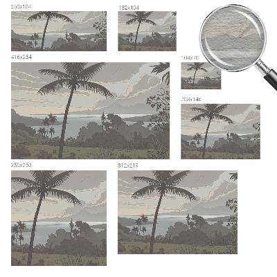 Dekorativní fototapeta na zeď Exotická krajina