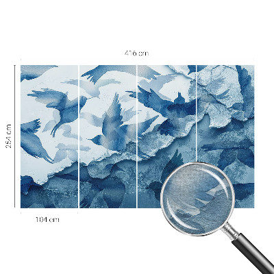 Fotografická tapeta vliesová Dynamiccí ptáci