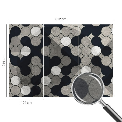 Fototapeta na míru do ložnice Geometrické kruhy