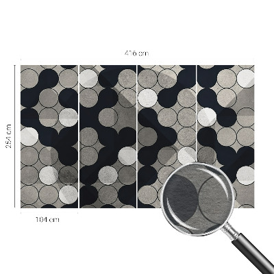 Fototapeta na míru do ložnice Geometrické kruhy