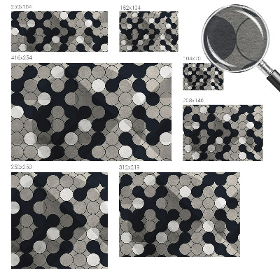 Fototapeta na míru do ložnice Geometrické kruhy