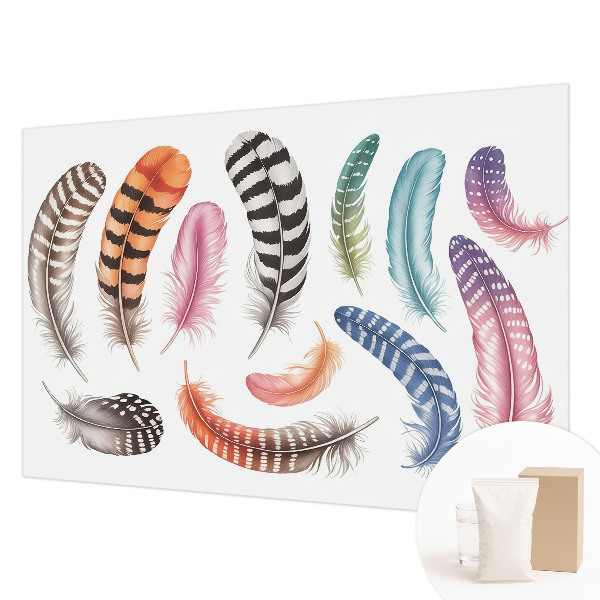 Vliesová fototapeta do ložnice Pastelové peří