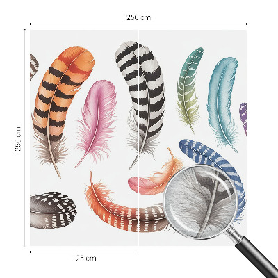 Vliesová fototapeta do ložnice Pastelové peří