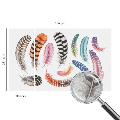 Vliesová fototapeta do ložnice Pastelové peří