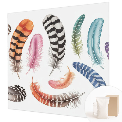 Vliesová fototapeta do ložnice Pastelové peří
