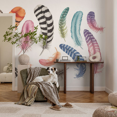 Vliesová fototapeta do ložnice Pastelové peří