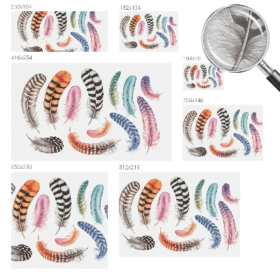 Vliesová fototapeta do ložnice Pastelové peří