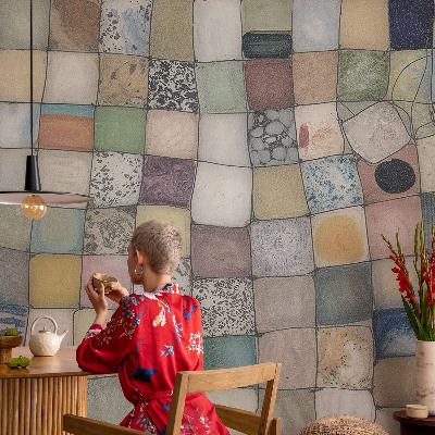 Vliesová fototapeta do obýváků Barevná mozaika