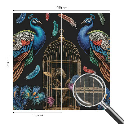 Vliesová fototapeta s potiskem Exotické pávy