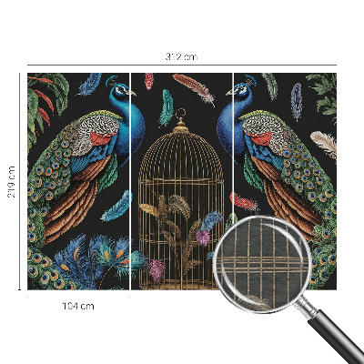 Vliesová fototapeta s potiskem Exotické pávy