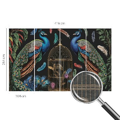 Vliesová fototapeta s potiskem Exotické pávy