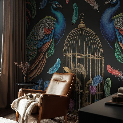 Vliesová fototapeta s potiskem Exotické pávy