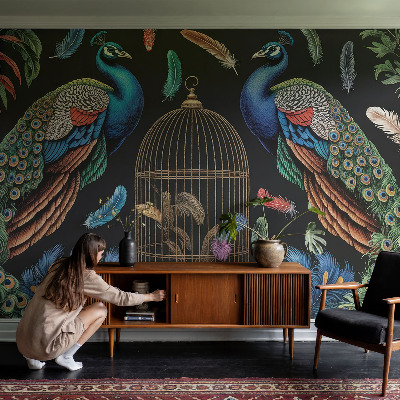 Vliesová fototapeta s potiskem Exotické pávy