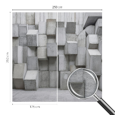 Fotografická tapeta vliesová Betonové bloky