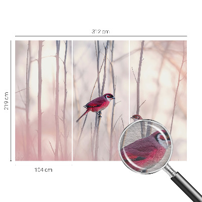 Vliesová fototapeta do ložnice Ptačí pár