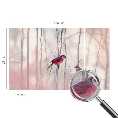 Vliesová fototapeta do ložnice Ptačí pár