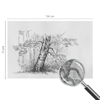 Dekorativní fototapeta na zeď Lesní strom