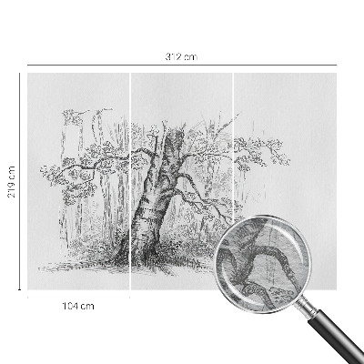 Dekorativní fototapeta na zeď Lesní strom