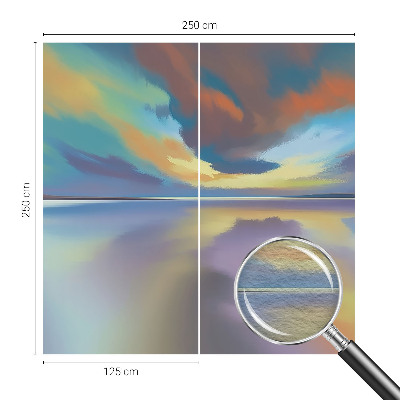 3D fototapeta Duhový západ slunce